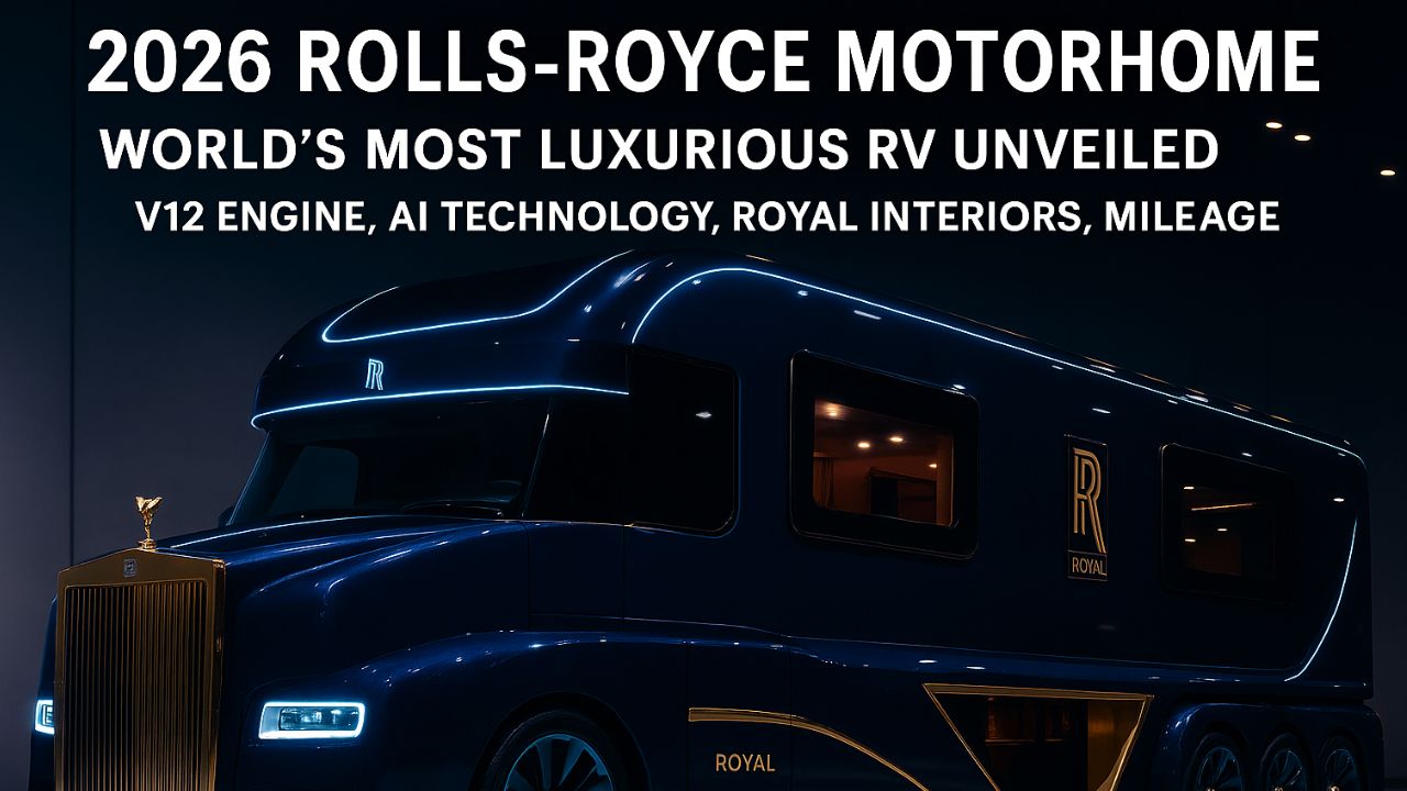 2026 Rolls-Royce Motorhome: World’s Most Luxurious RV Unveiled with V12 Engine, AI Technology, Royal Interiors, Mileage & Price